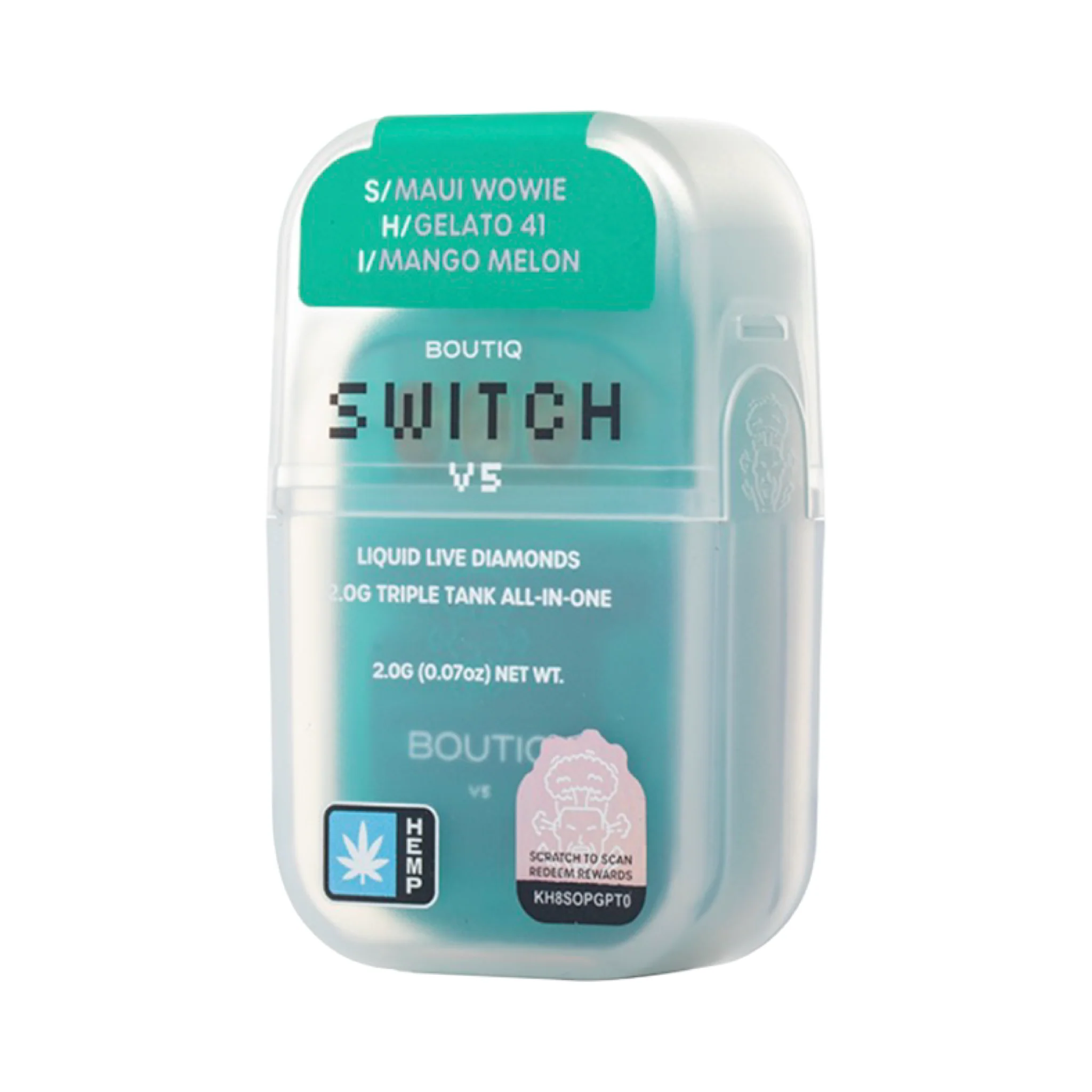 Boutiq Switch - 2G - V5 Liquid Live Diamonds Triple Tank - Image 12